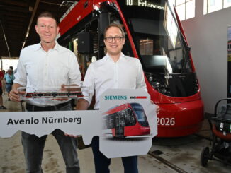 Nürnberg rüstet auf: 26 neue Avenio-Straßenbahnen ab 7. Juli im Einsatz Nürnberg rüstet auf: 26 neue Avenio-Straßenbahnen ab 7. Juli im Einsatz