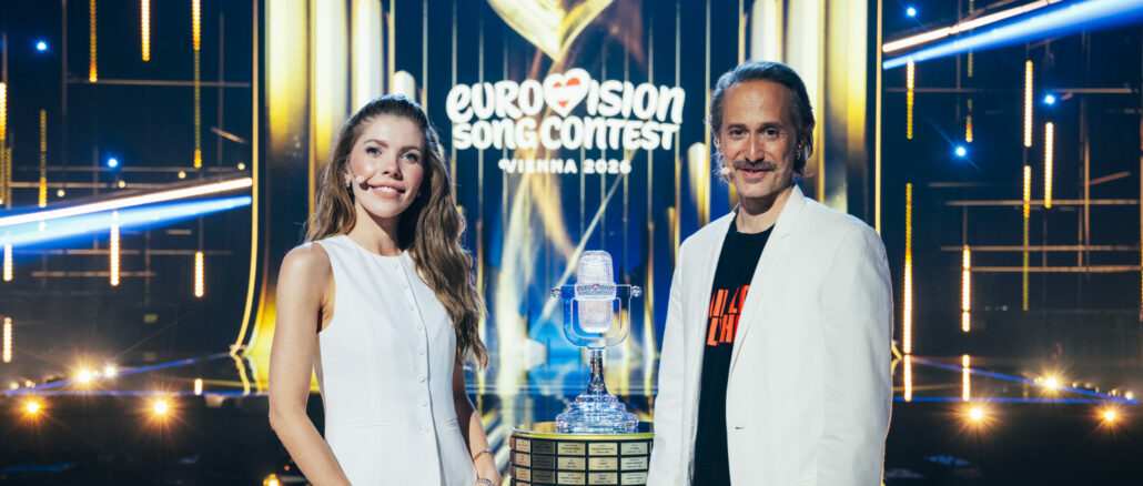 Glamour und Schmäh: Victoria Swarovski und Michael Ostrowski moderieren den ESC 2026