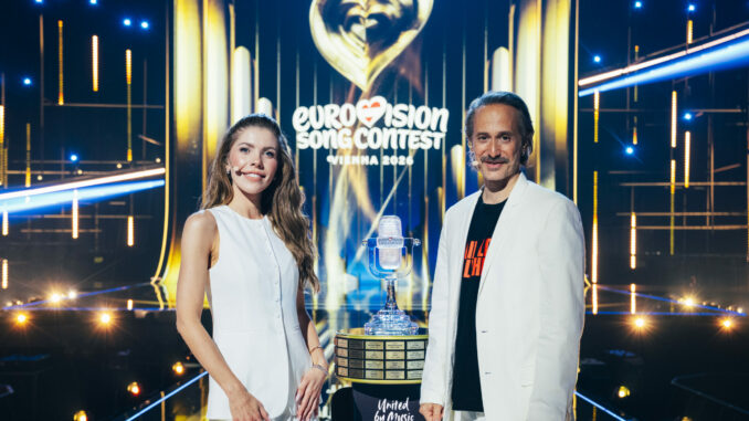 Glamour und Schmäh: Victoria Swarovski und Michael Ostrowski moderieren den ESC 2026